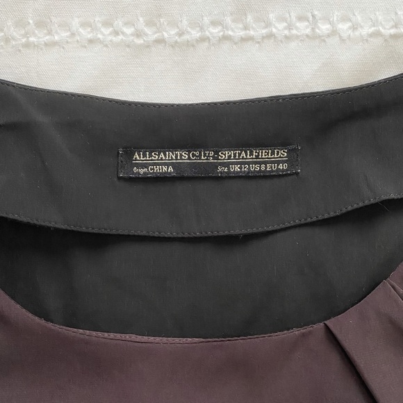 All SAINTS LACYN BLACK BROWN PANEL SHORT SLEEVE SHIFT DRESS - 8 - Picture 7 of 9